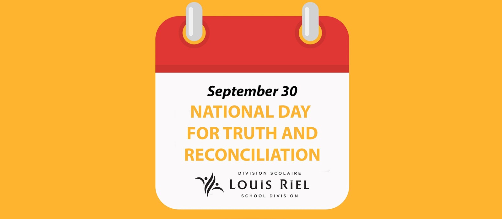 A calendar that says "September 30: National Day for Truth and Reconciliation"